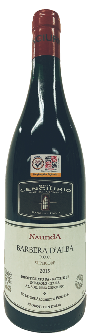 Bric Cenciurio – Barbera D’Alba Superiore DOC Naunda 2015