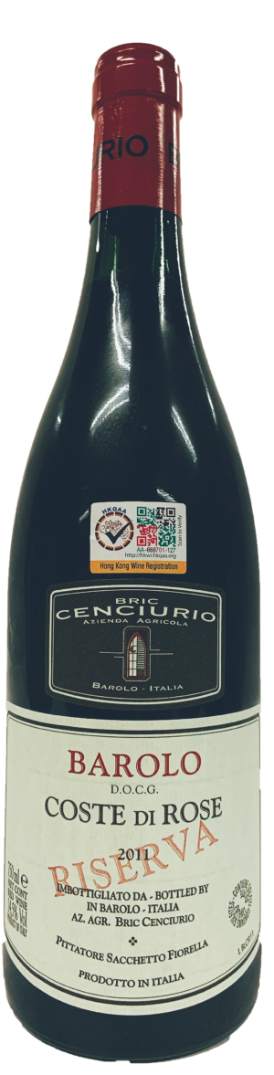 Bric Cenciurio – Barolo DOCG Coste Di Rose Riserva 2011